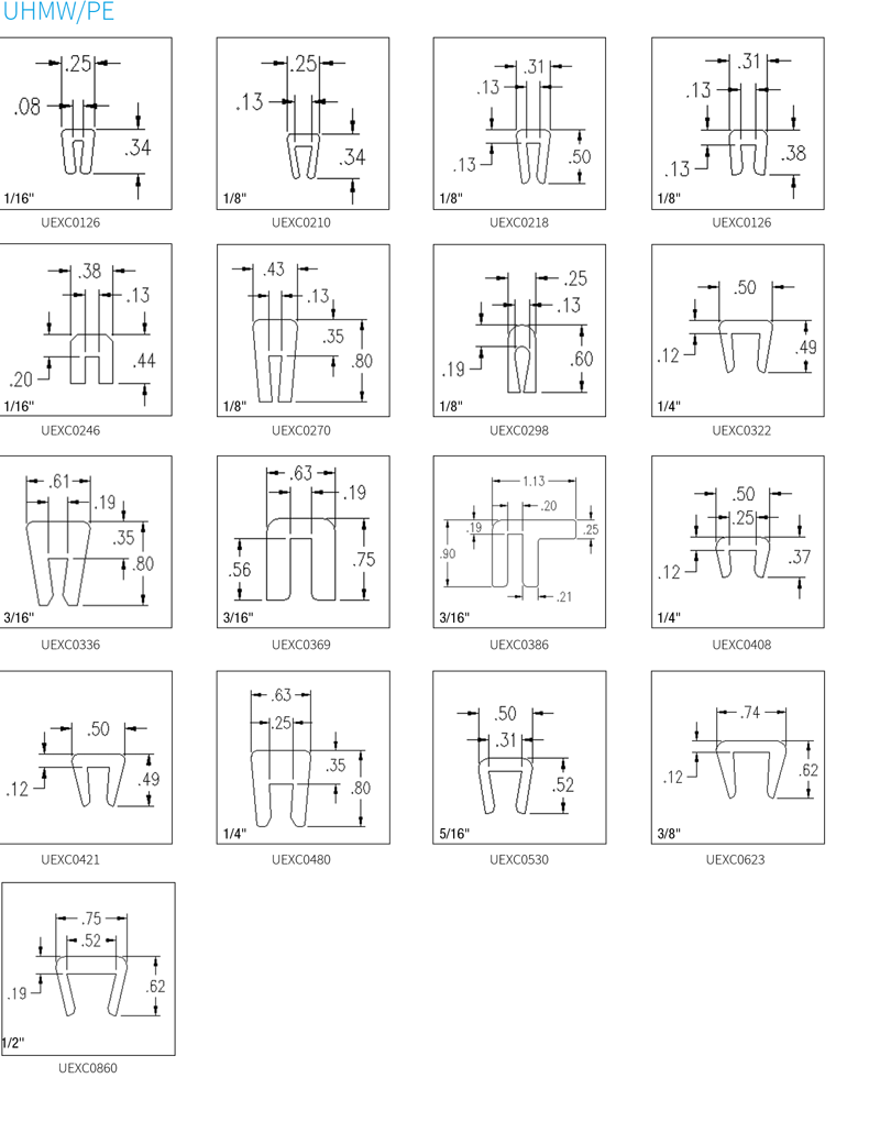 Clip On Extrusions